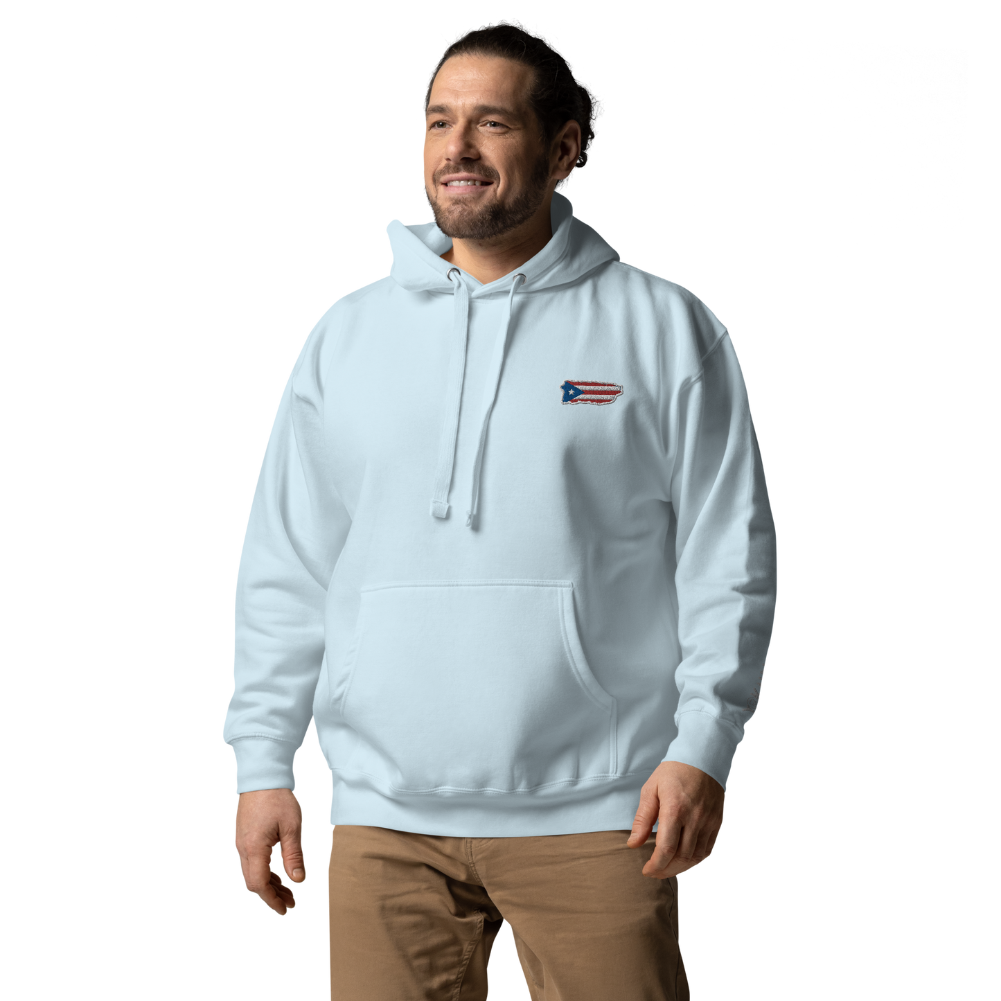 PuertoRico Color Logo embroidered Hoodie