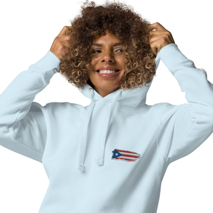 PuertoRico Color Logo embroidered Hoodie