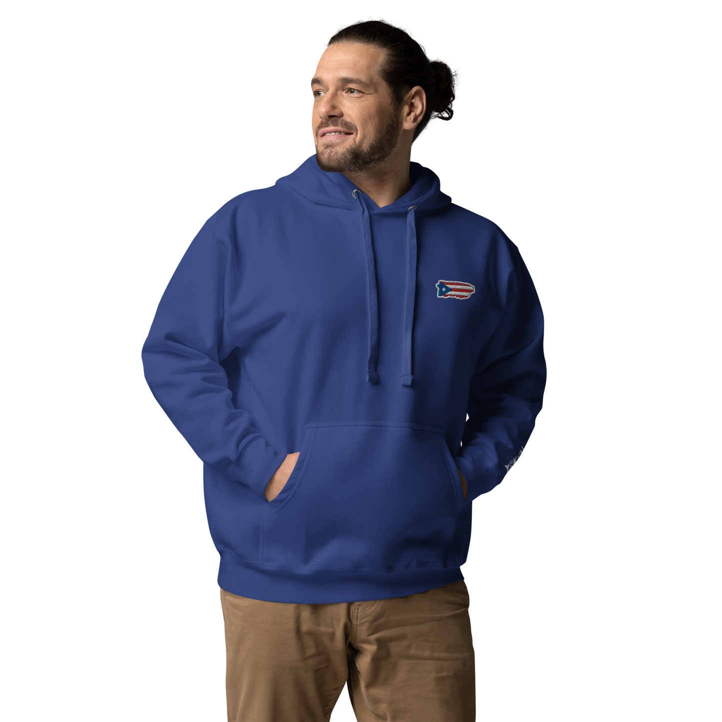 PuertoRico Color Logo embroidered Hoodie