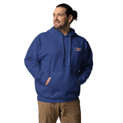 PuertoRico Color Logo embroidered Hoodie