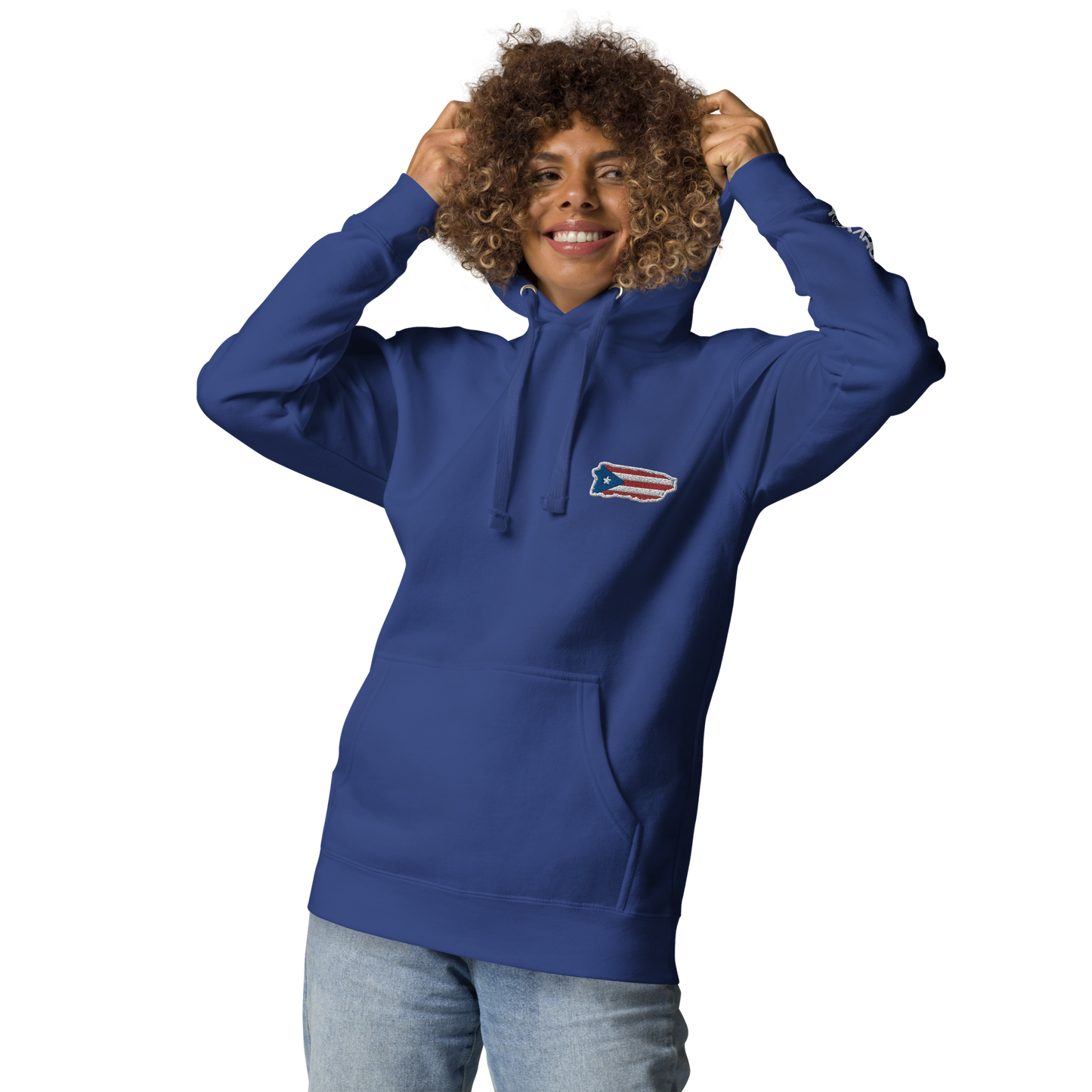 PuertoRico Color Logo embroidered Hoodie