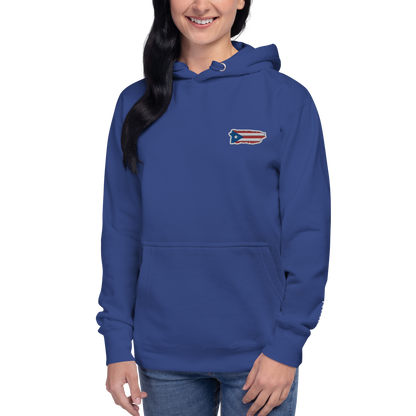 PuertoRico Color Logo embroidered Hoodie