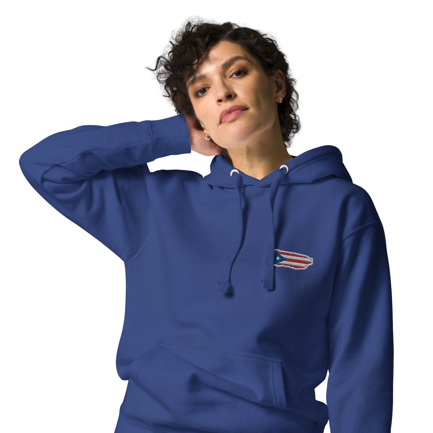 PuertoRico Color Logo embroidered Hoodie