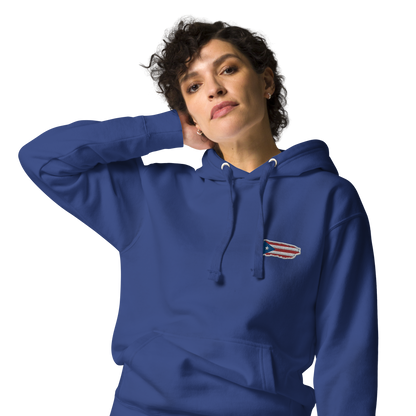 PuertoRico Color Logo embroidered Hoodie