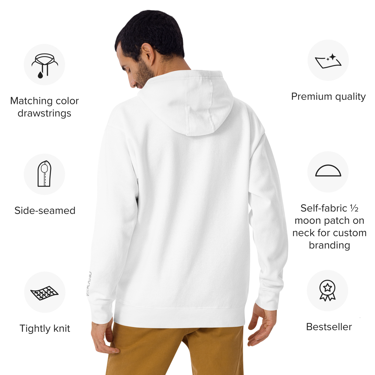 PuertoRico Color Logo embroidered Hoodie