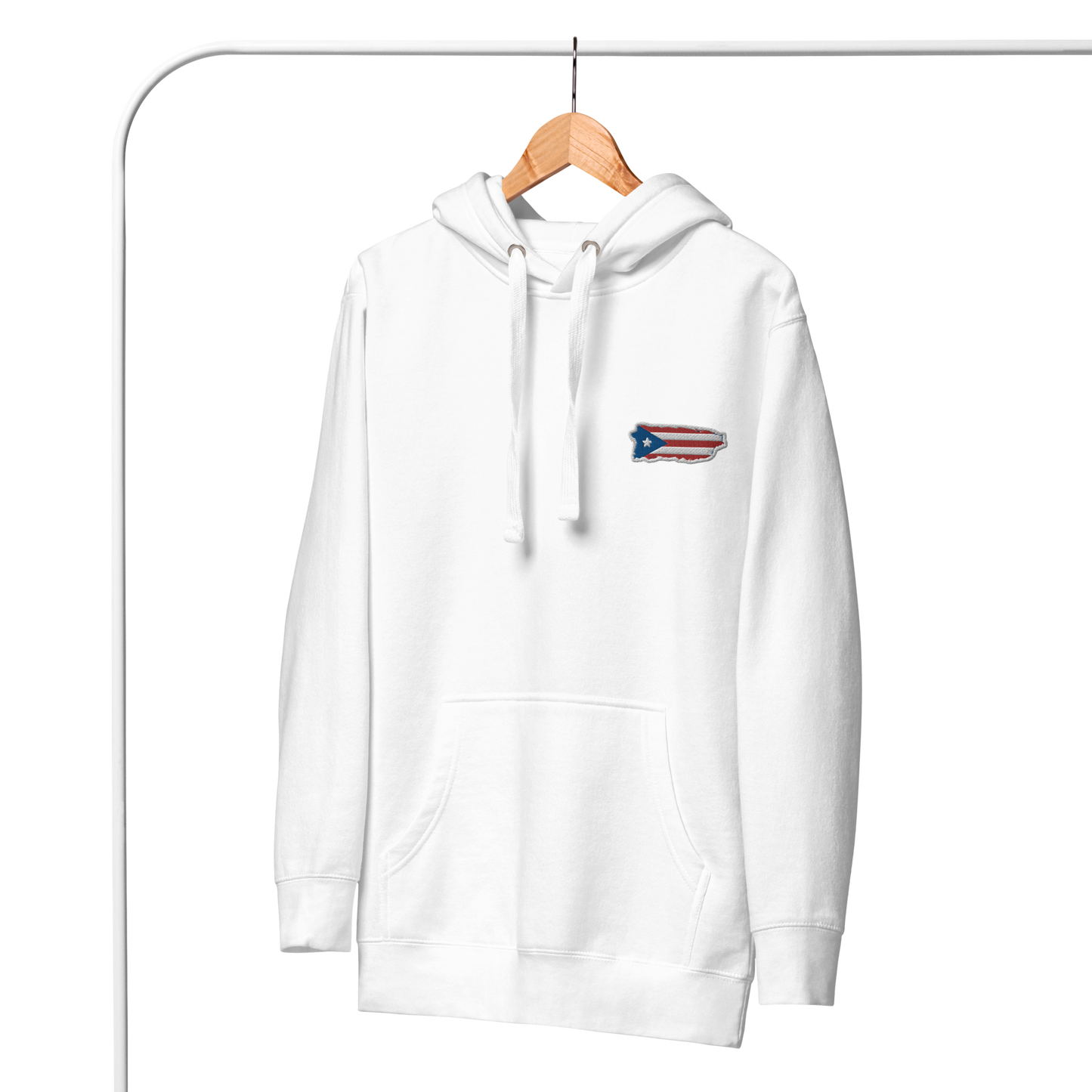 PuertoRico Color Logo embroidered Hoodie