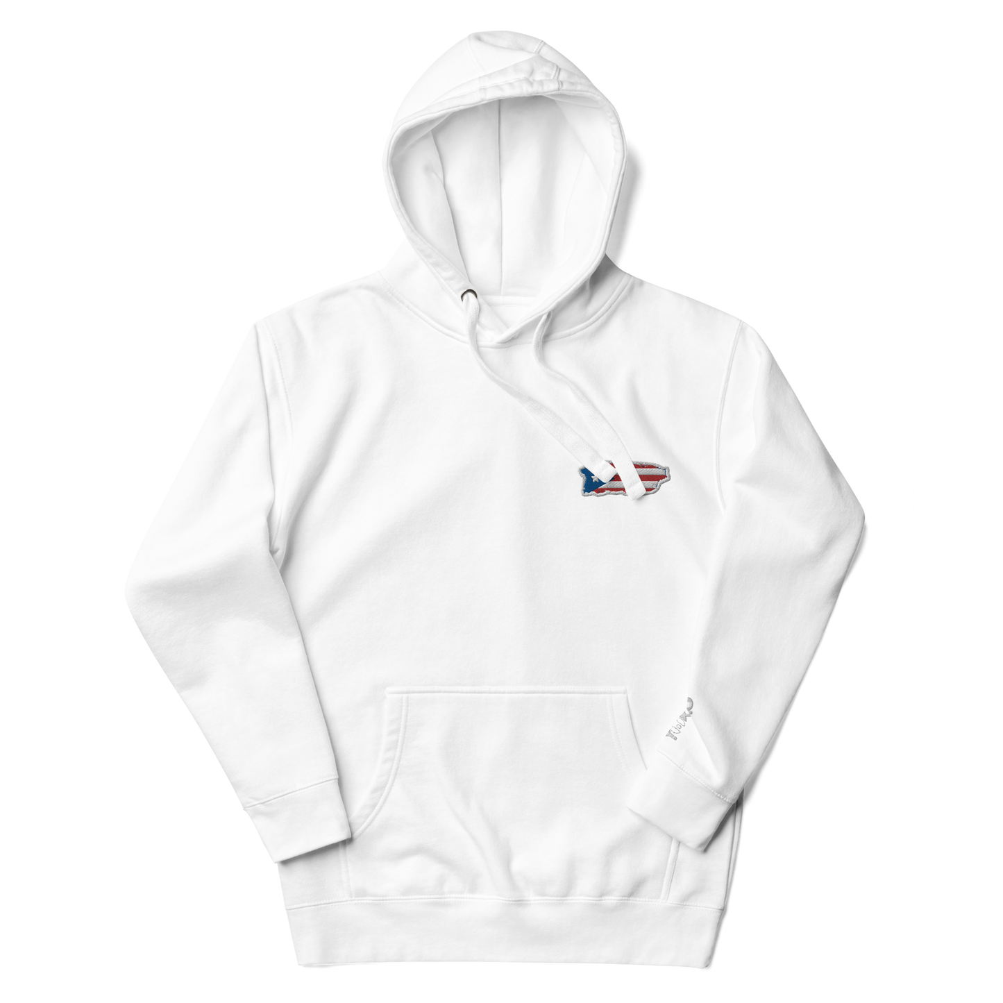 PuertoRico Color Logo embroidered Hoodie