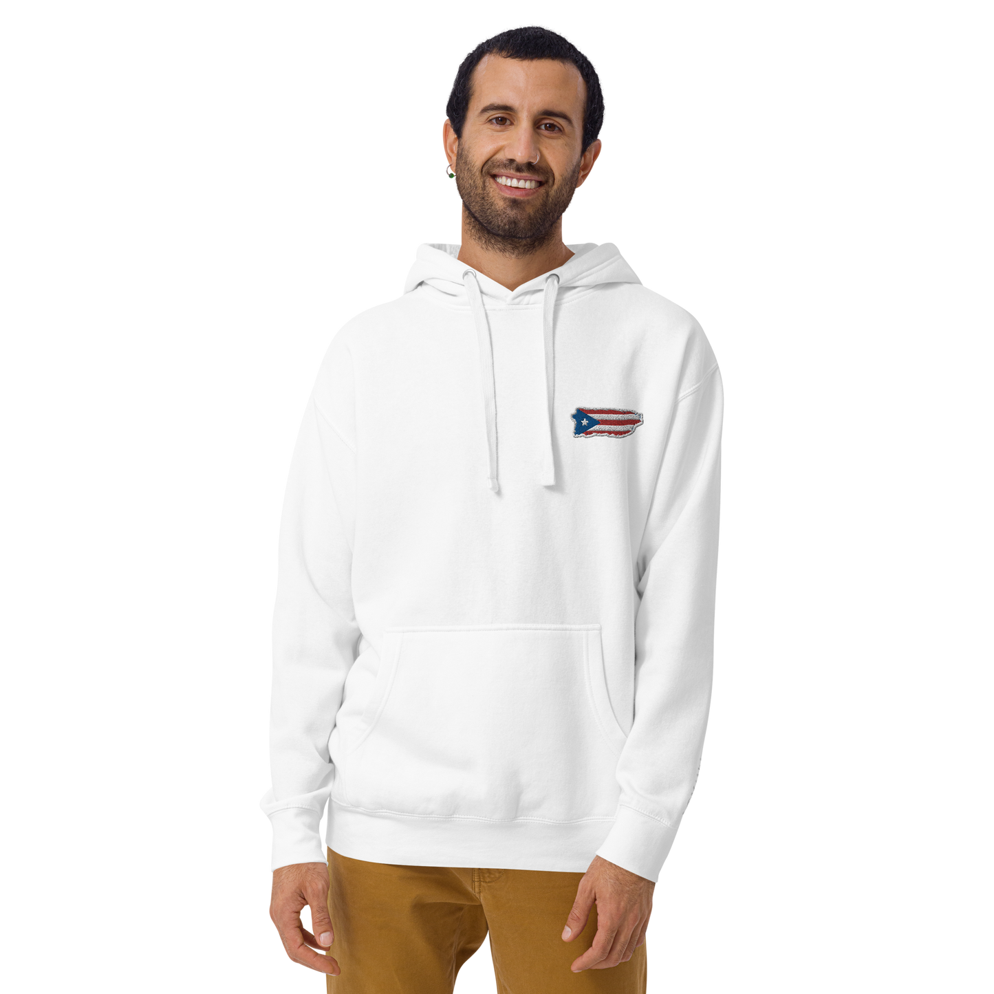 PuertoRico Color Logo embroidered Hoodie