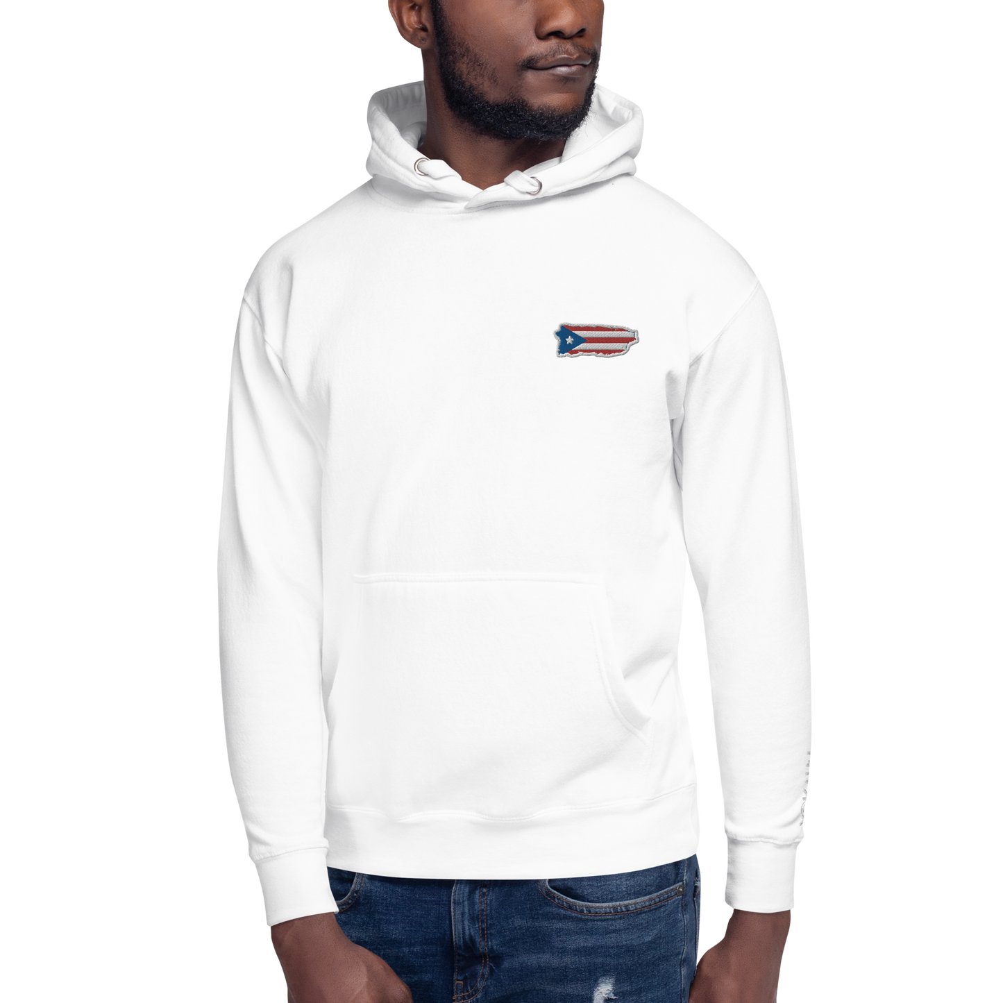 PuertoRico Color Logo embroidered Hoodie