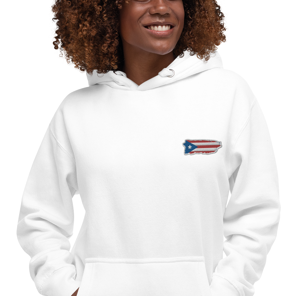 PuertoRico Color Logo embroidered Hoodie