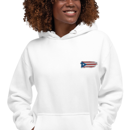 PuertoRico Color Logo embroidered Hoodie